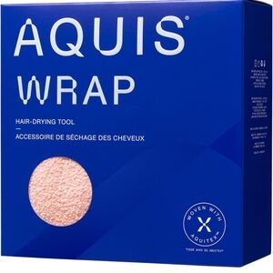 New Aquis Hair Wrap Hair-Drying Tool Turban Towel In Lotus New In Box